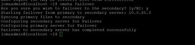 CMXha failover