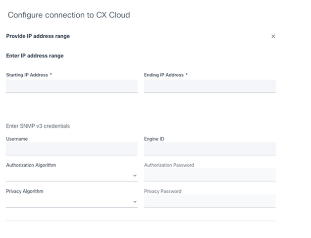 Credenciais SNMP v3