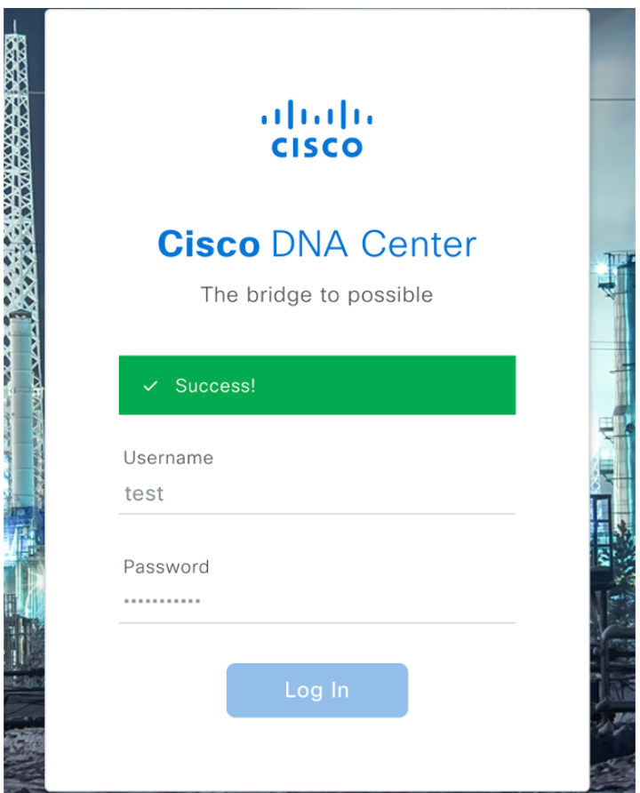 Cisco DNA Center Log In