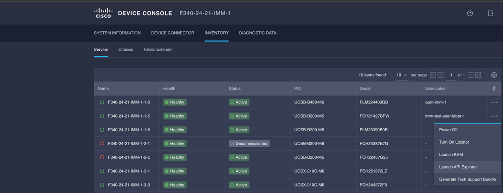 Server API Explorer