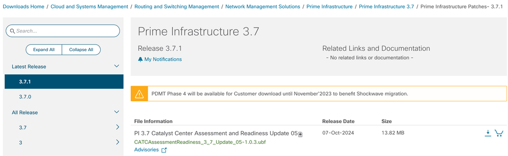 Prime Infrastructure 3.7