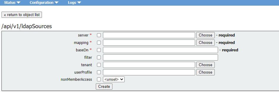 CMS LDAP Integration - LDAP Sources