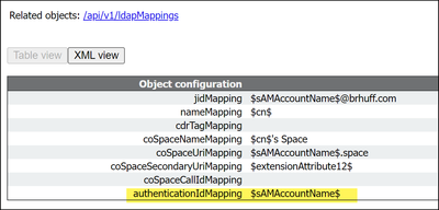 API LDAPMapping