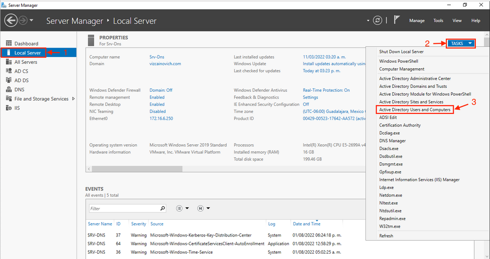 Windows Server Settings