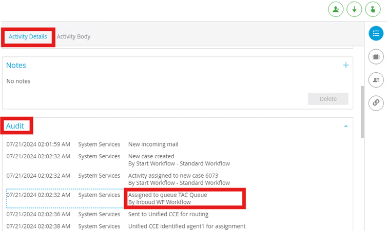 Verify Workflow Status Activity Details Audit