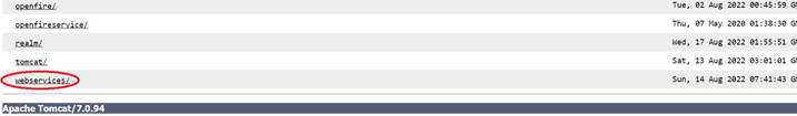 Directory Listing for the Webservices/ Directory