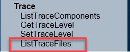 Diagnostic Framework Portico – Commands Section for Trace and ListTraceFiles