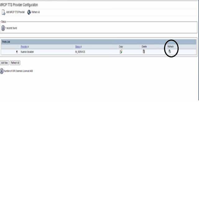 MRCP TTS Provider Configuration