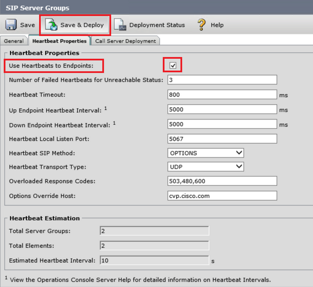 Use Heartbeats to Endpoints