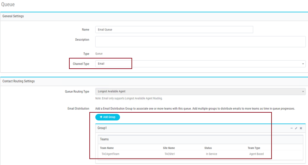 Configure O365 Email with Webex Contact Center - Create an Email Queue and Associate the Team