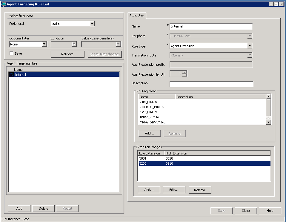 Configure Mobile Agent on UCCE - Agent Targeting Rule List