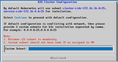 Custom Subnet