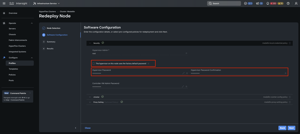 software configuration security policy password edited