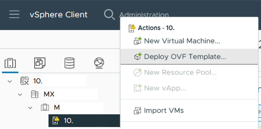 Implementar plantilla de OVF