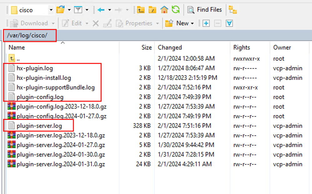 ubicación de registros de Cisco