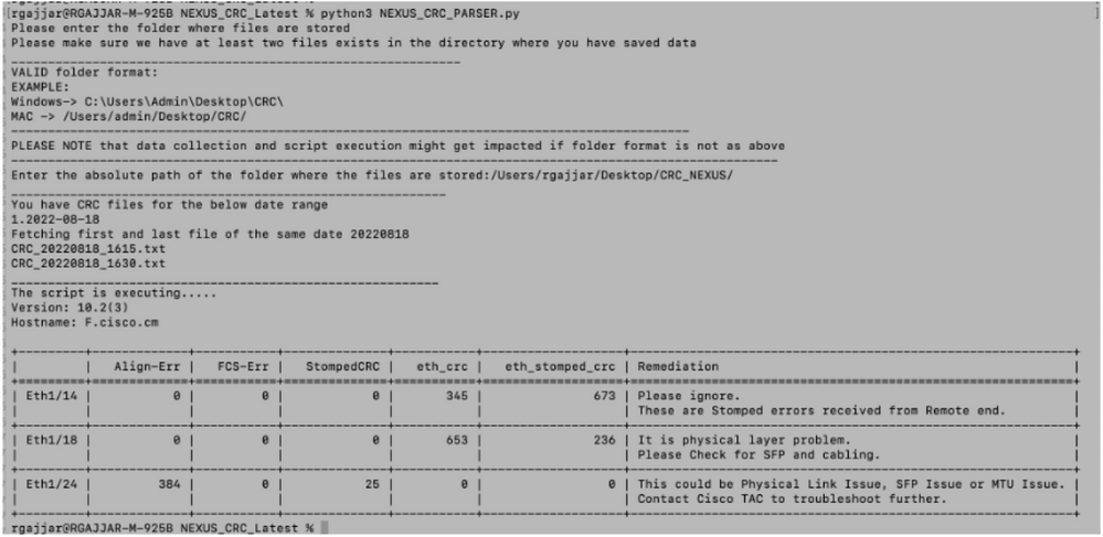 Errors found