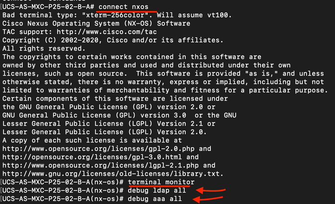 LDAP UCS set up CLI