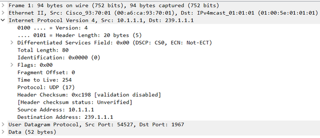 Packet Capture on the Receiver