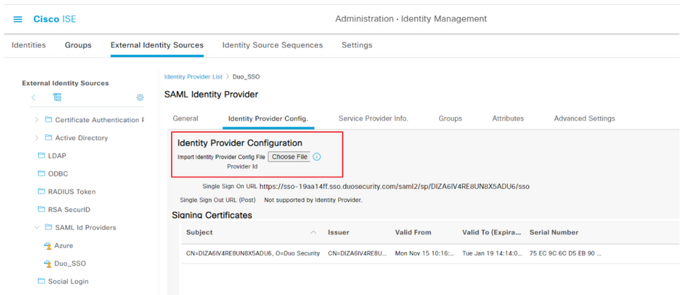 ISE SAML GUI Configuration 2