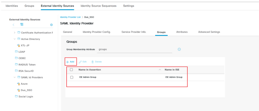 SAML Identity Provider Group Mapping