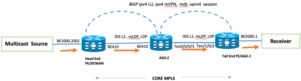 Multicast Profile 14 topology