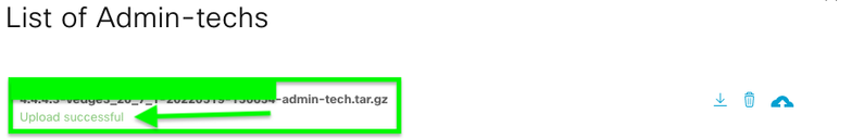 Admin-tech successfully uploaded to the SR