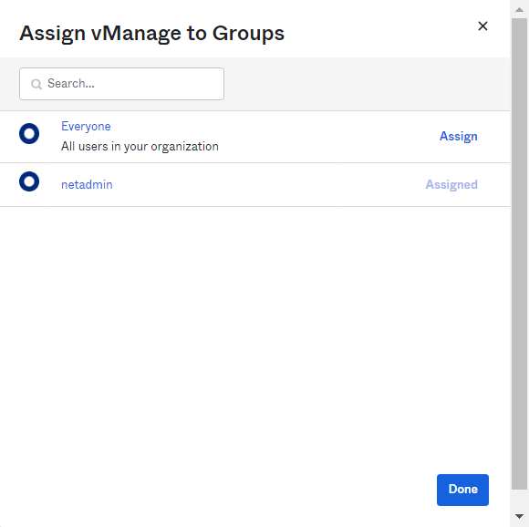 Assign Group and User