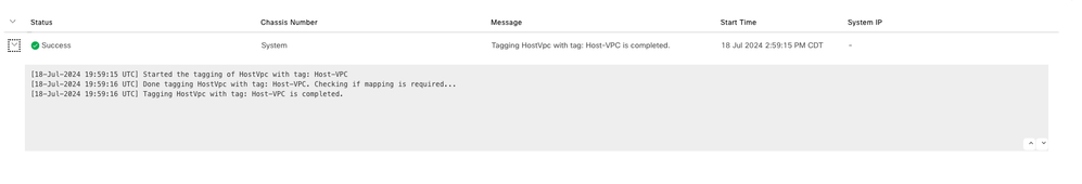 VPC Tagging Completed Successfully