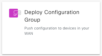 Deploy Configuration Group workflow