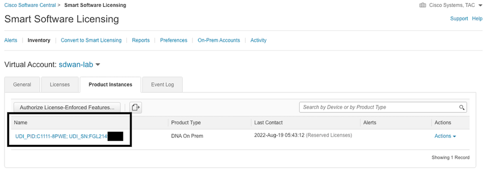 Verify the Serial Number and PID