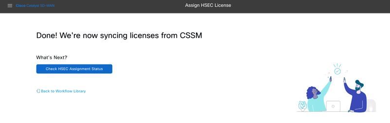 Syncing Licenses for CSSM complete