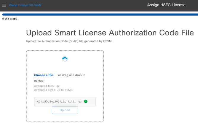 Upload License Usage File