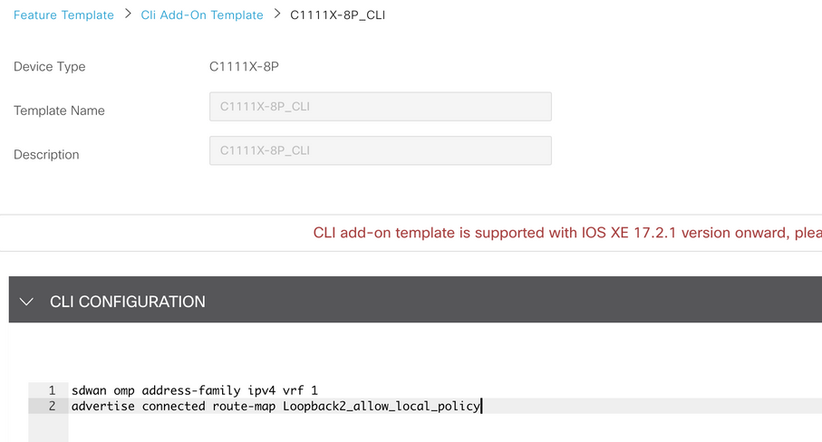 CLI Add-On Template 1