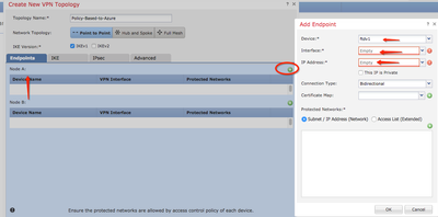 FMC Configuration Site-to-Site VPN - Add Endpoints