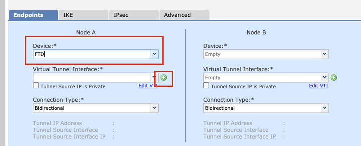 Choose Device on which Tunnel Needs to be Configured