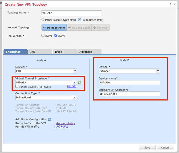 Create New VPN Topology