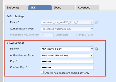 IKEv2 Settings