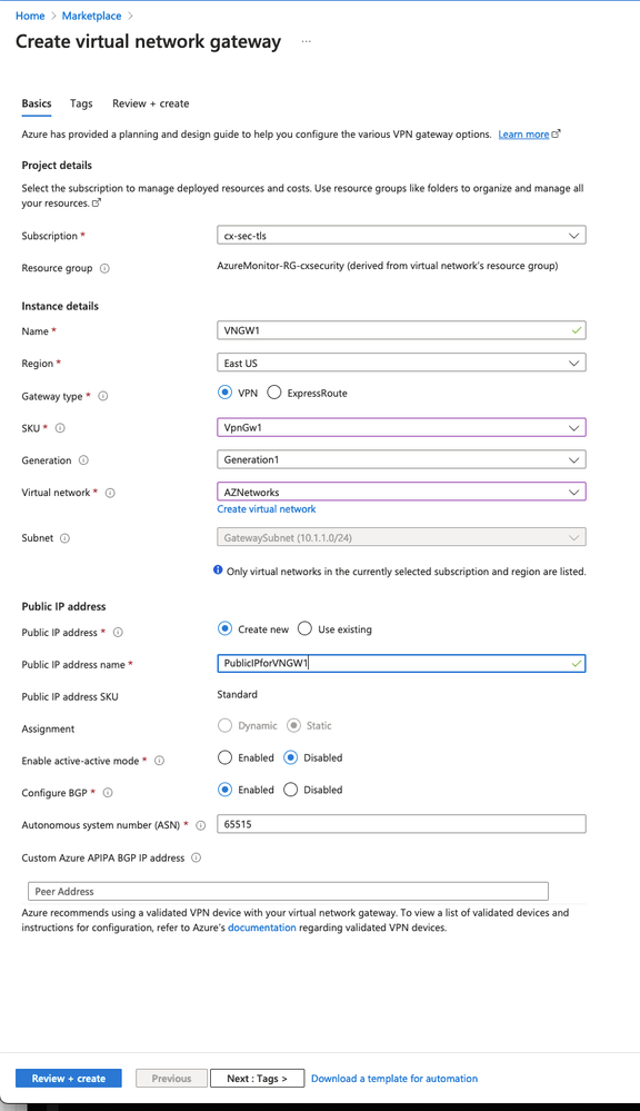 Add Public IP Address Name