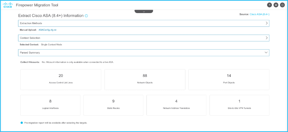 Summary of the Parsed Configuration