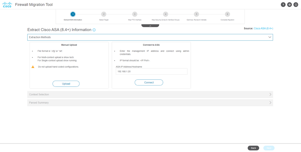 Configuration summary