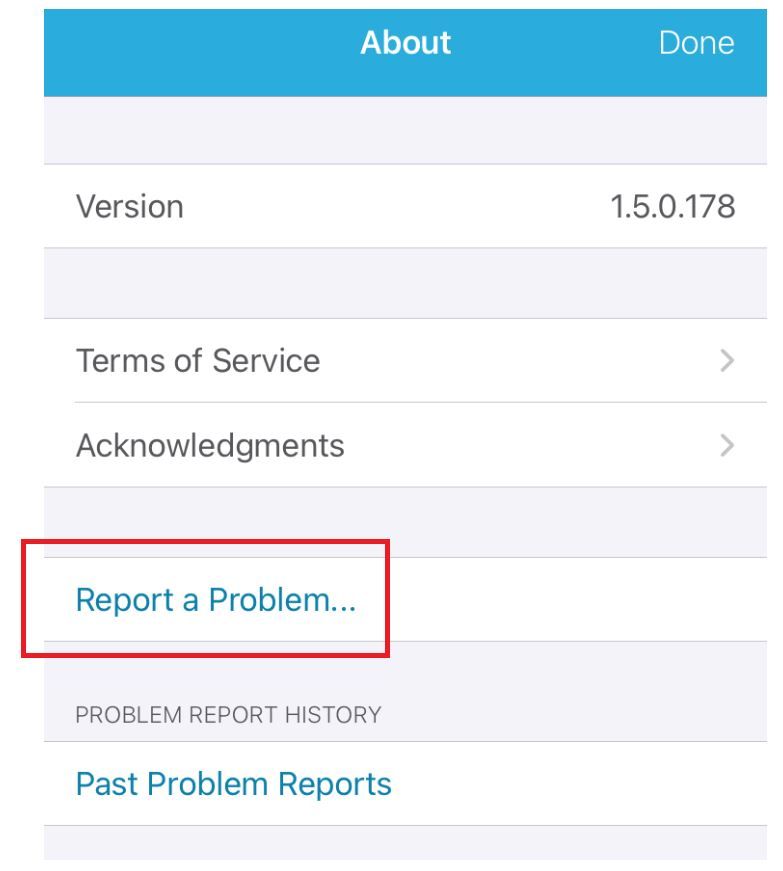 Report a Problem