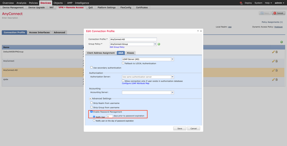 Enable Password Management