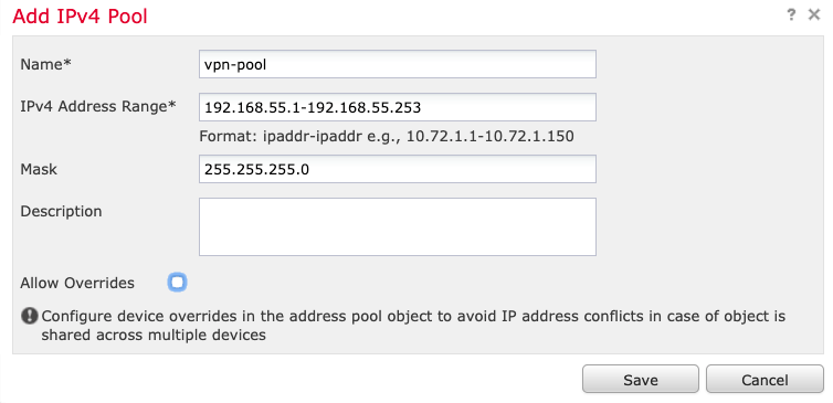 IP Local Pool Configuration