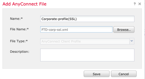 AnyConnect File (XML Profile) Import