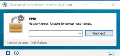 AnyConnect GUI error