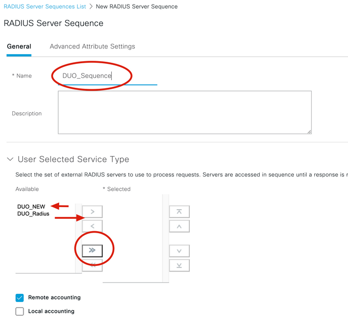 Radius Servers Sequence 2