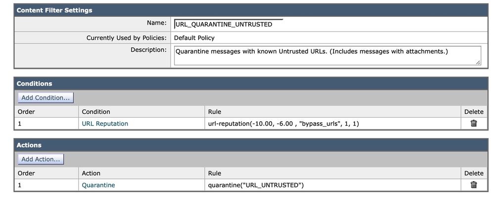 content filter settings