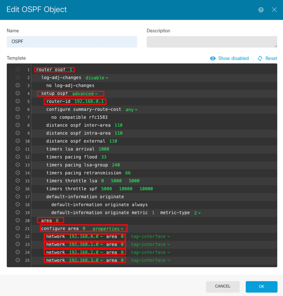 Smart CLI Configuration for OSPF