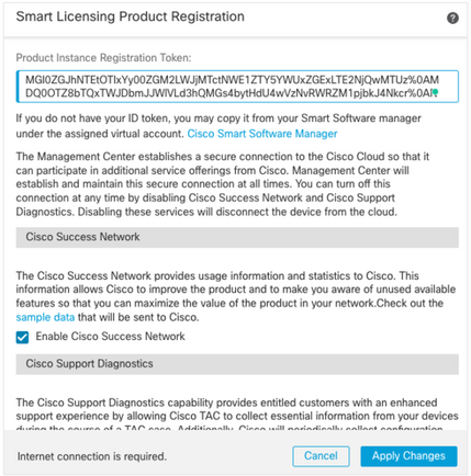 FMC 6.6.1+ Upgrade Tips - Smart License Registration form is used to register the FMC with Smart License Account