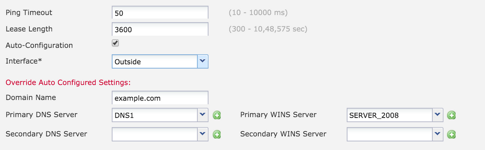 DNS-/WINS-Server konfigurieren